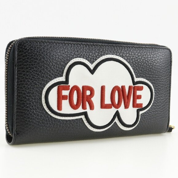 GUCCI Black Leather GG Marmont Wallet - Picture 3 of 11